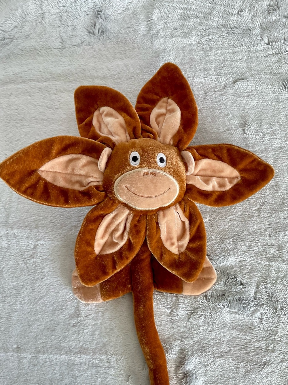 Cute Smiling Flower Monkey on Bendable Stem